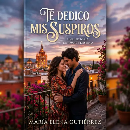 Te Dedido Mis Suspiros - Romance Book Cover Design