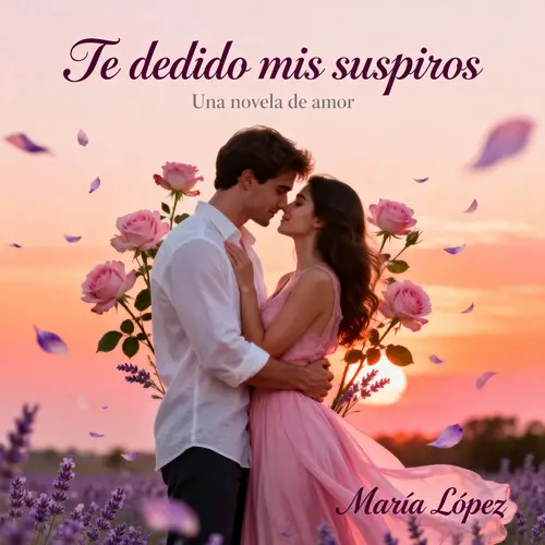 Te Dedido Mis Suspiros - Romance Book Cover Design