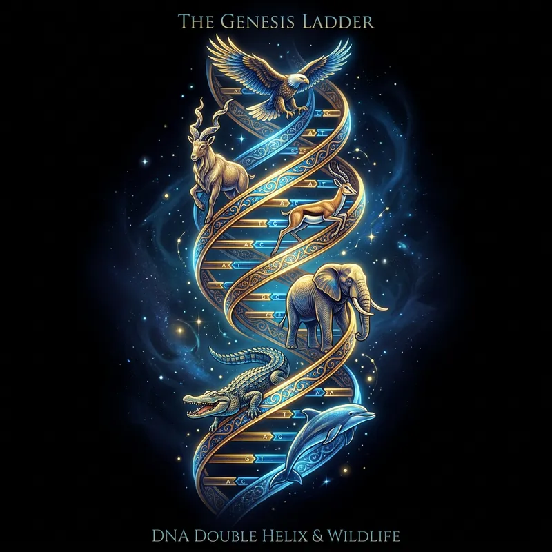 DNA Ladder with Classical Animals Design