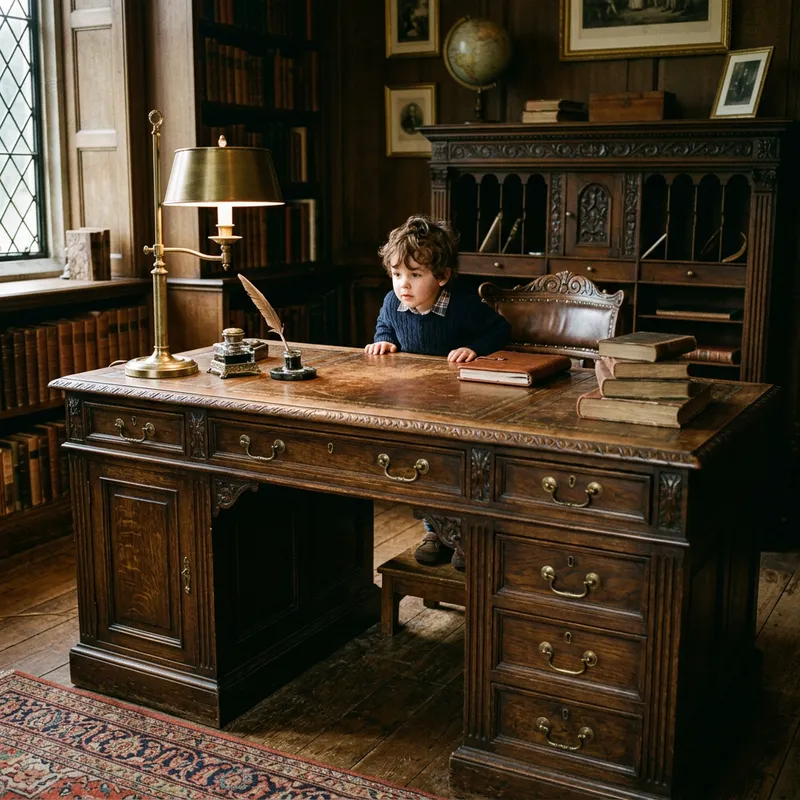 Victorian Desk & Child: A Hidden World Victorian Desk & Child: A Hidden World