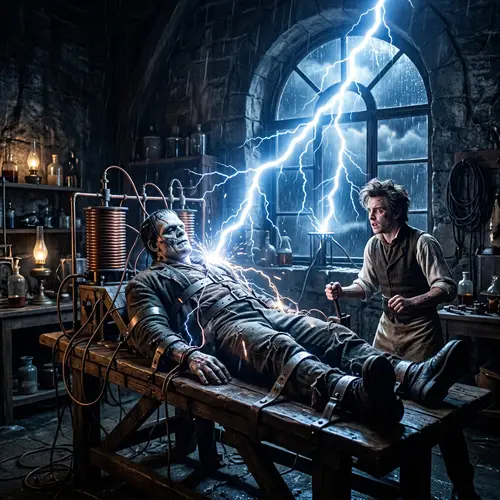 Frankenstein and Lightning: A Shocking Encounter