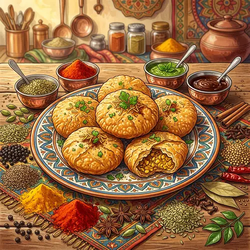 Exquisite Kachodi: Traditional Indian Flavors on a Plate