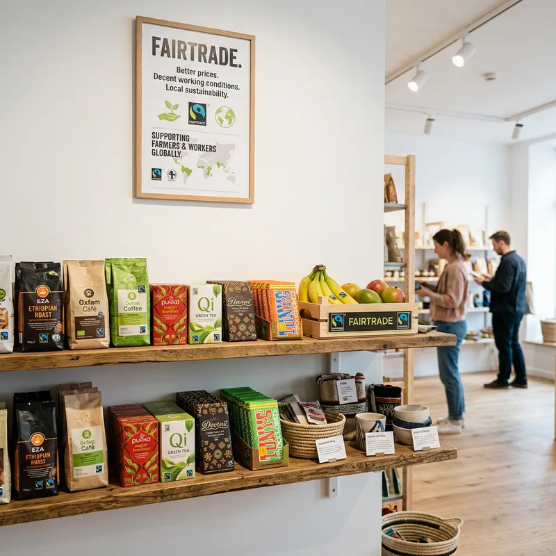Fairtrade Products in Minimalist Store | Eco-Friendly Collection