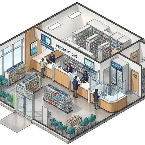 Modern Community Pharmacy Interior Design Ideas
