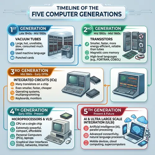 Timeline of the Five Computer Generations