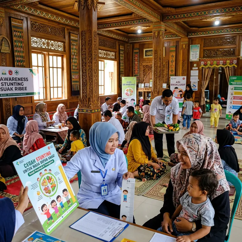 Stunting Awareness Improvement in Suak Ribee, Traditional Style