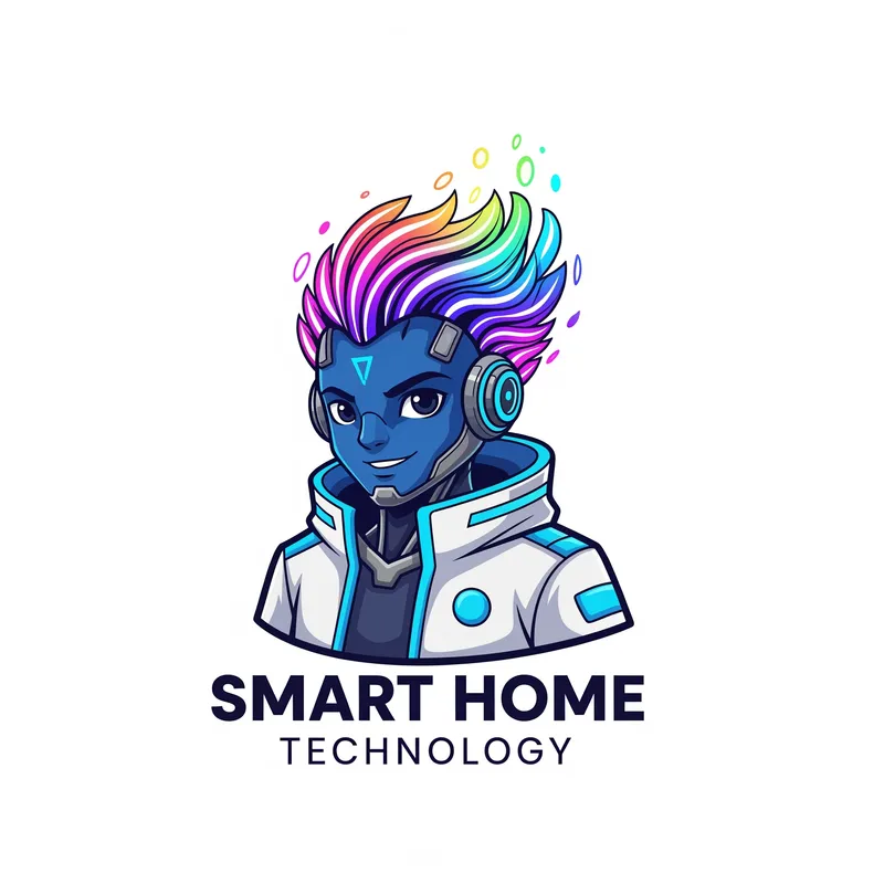 Futuristic Mascot for Smart Home Technology