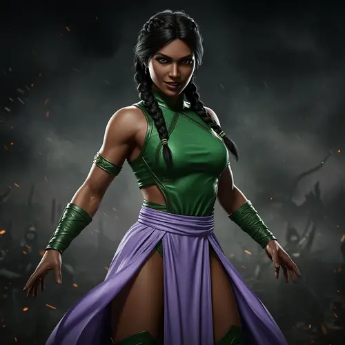 Female Mortal Kombat: Jade-Sindel Outfit Fusion