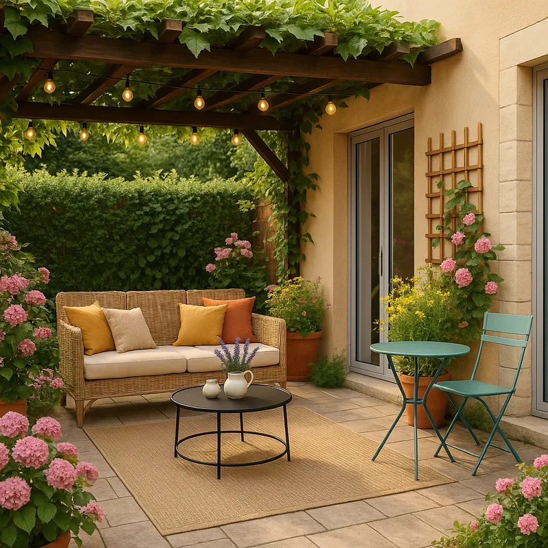 Create a Cozy, Shaded Terrace Garden Space