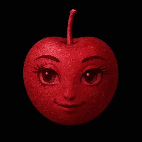 Ruby Cherry with Doe Eyes Art Style