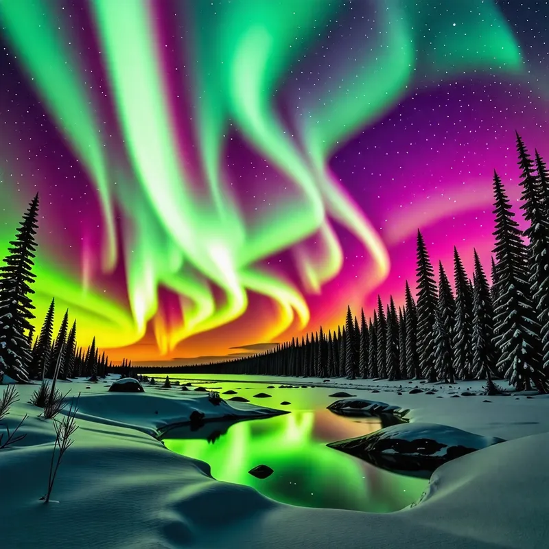 Experience Mesmerizing Northern Lights in the Sky