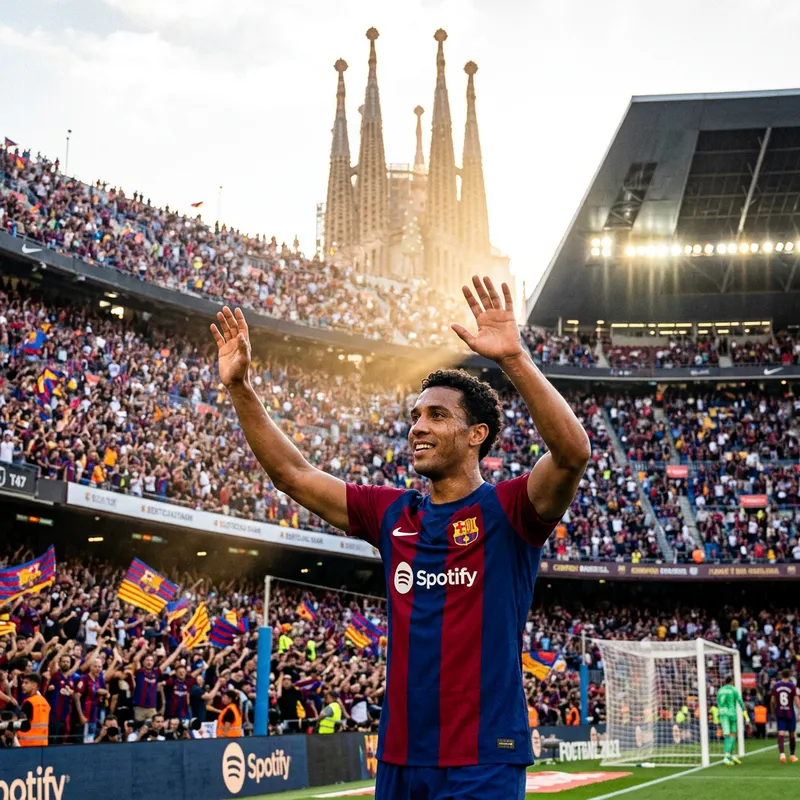 Neymar Jr in Camp Nou Stadium | Barcelona T-Shirt on Field, Fans Cheering