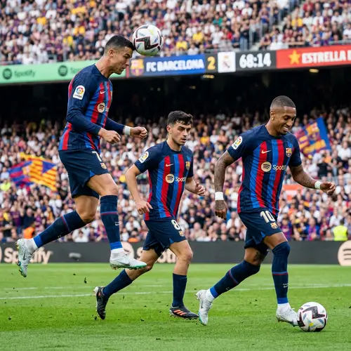 Top-tier Spanish Football Team Stars in Action