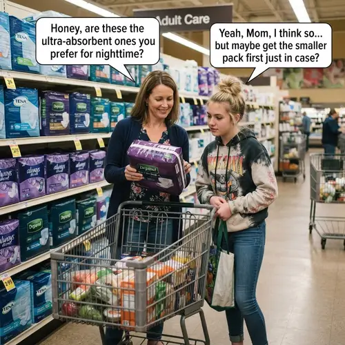 Fun Diaper Shopping with Mom and Teen Daughter