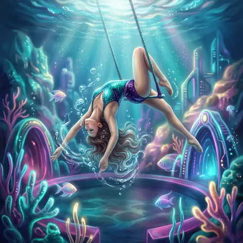 Darya Vintolova Trapeze Artist Underwater Dreamworld | The Matrix Fusion