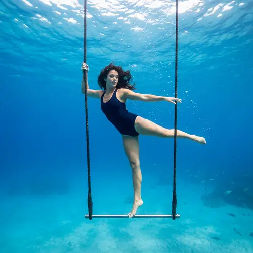 Underwater Trapeze Artist Darya Vintilova: Beauty of Body Lines