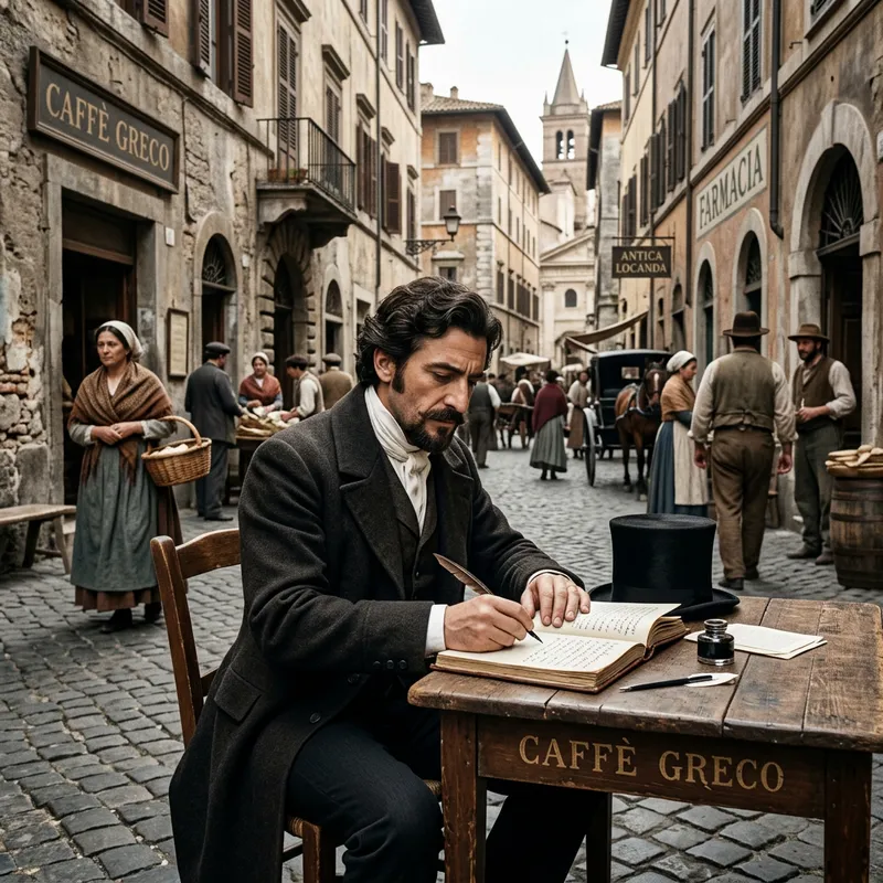 Nikolay Gogol in Rome 1836 - Portrait of Literary Figure Nikolay Gogol in Rome 1836 - Portrait of Literary Figure