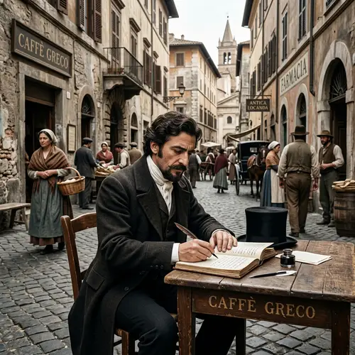 Nikolay Vasilevich Gogol in Rome 1836 - Literary Figure Immersed in 19th Century Rome