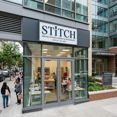 Stitch Sewing Studio: Elegant Business Center Space