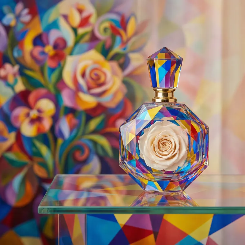 Perfume Bottle with Flower | Elegant Still Life Photography