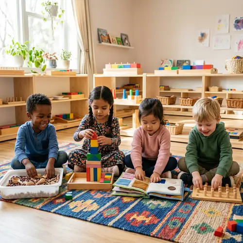 Young Children Playing with Montessori Toys | Joyful Learning Scene