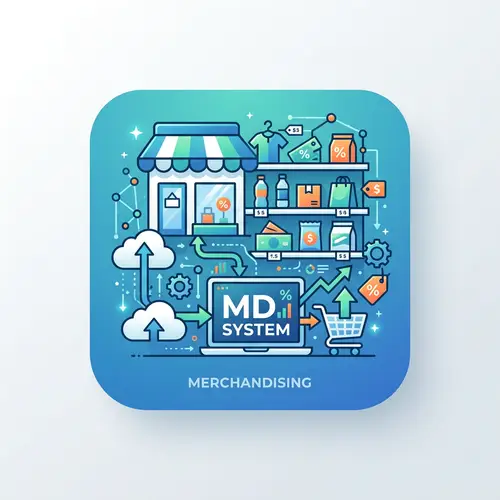 Merchandising (MD) System Vector Illustration