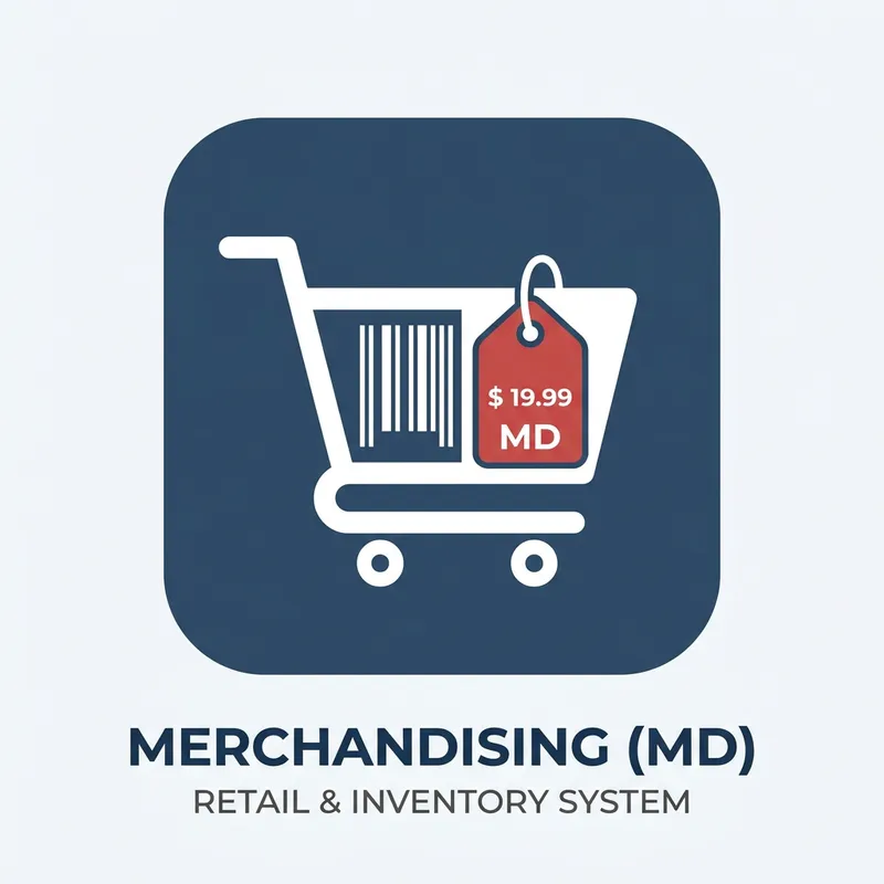Simplified MD System Icon for Retail Design Simplified MD System Icon for Retail Design