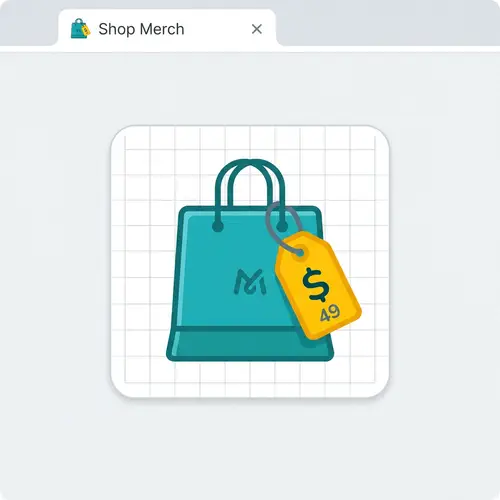 Buy Goods Favicon - Simplistic Style Shopping Bag Icon
