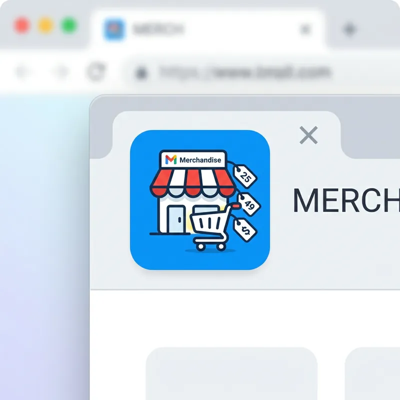 Merchandising Icon: Shopping Cart, Price Tags & Retail Store