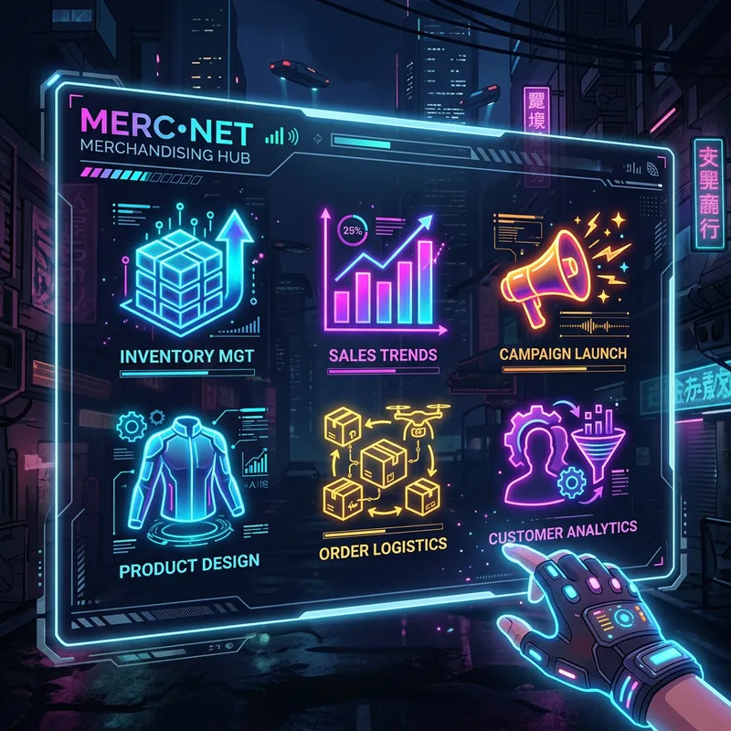 Futuristic MD System Icons with Neon Colors & Cyberpunk Vibes