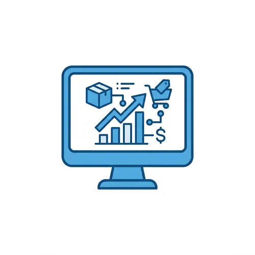 Merchandising (MD) System Vector Icon - Clean and Simple Design