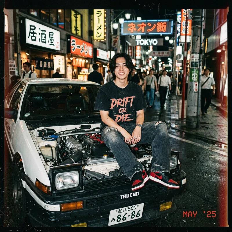 Grunge Style Analog Photos in Tokyo 2025