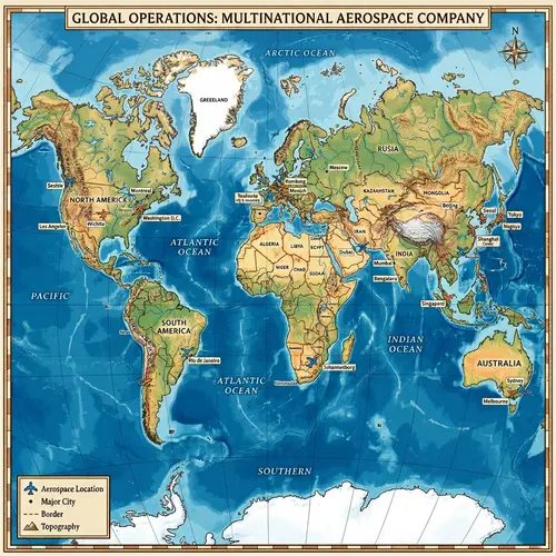 Global Aerospace Company Locations Map