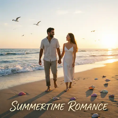 Romantic Song About Love: Summer Beach Romance Scene