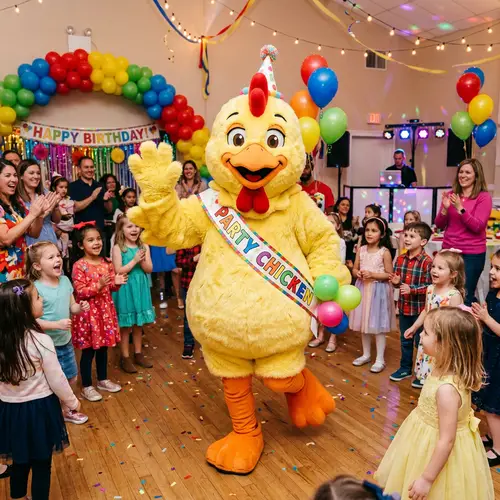 Custom Chicken Mascot for Parties