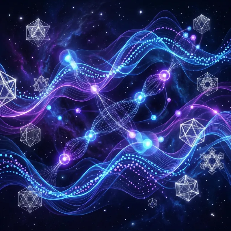 Quantum Mechanics Abstract Art: Exploring Entanglement & Superposition