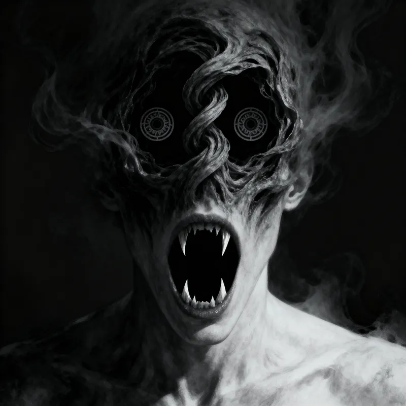 Creepy Human-Like Void Body Art