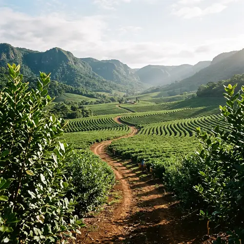 Stunning Yerba Mate Plantation Landscape