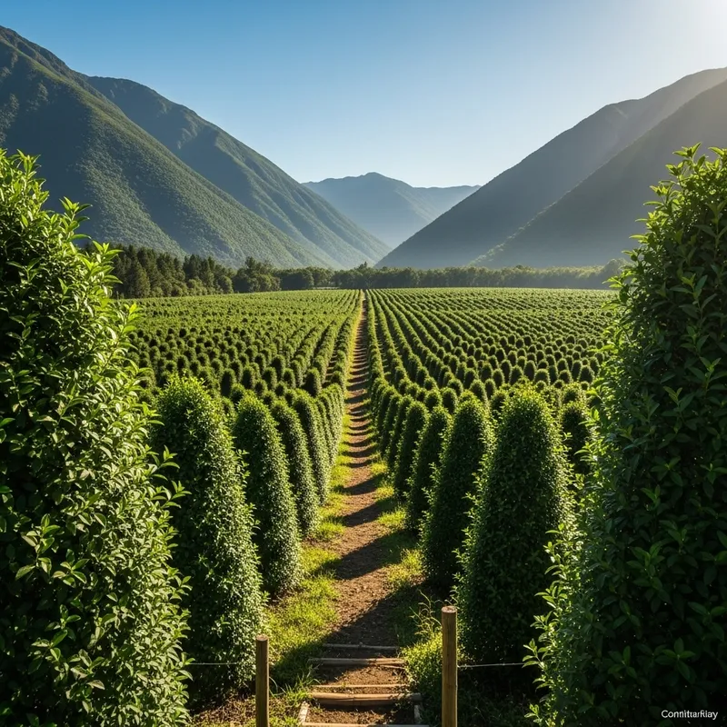 Stunning Yerba Mate Plantation Landscape