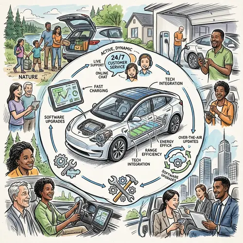 Holistic Product Services & User Experience Illustration