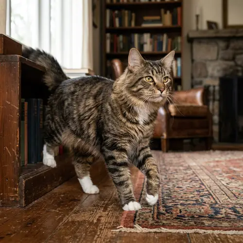 Strong, Confident Cat: Grace, Agility, and Prowess