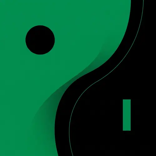 Minimalistic Green and Black Design | Harmonious Color Scheme