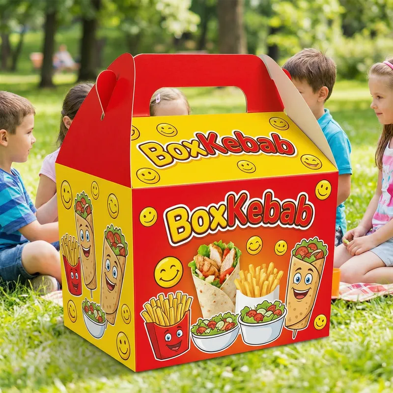 Creative BoxKebab Design | Child-Friendly Packaging