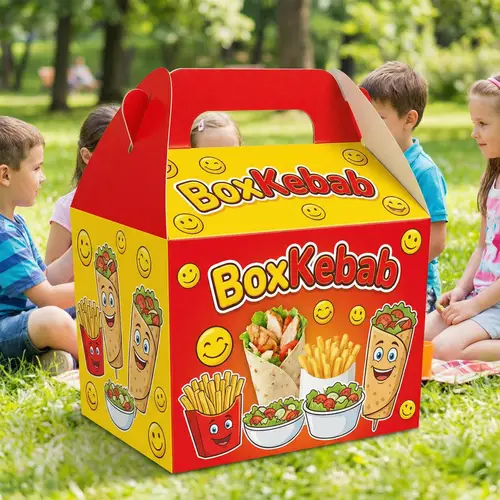 Fun BoxKebab: Kid-Friendly Food Packaging Design