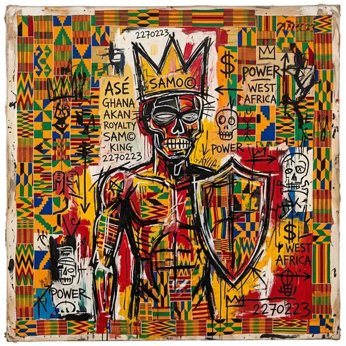Basquiat Kinte Design Fusion Art