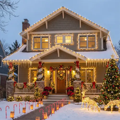Christmas House Exterior Decoration Ideas