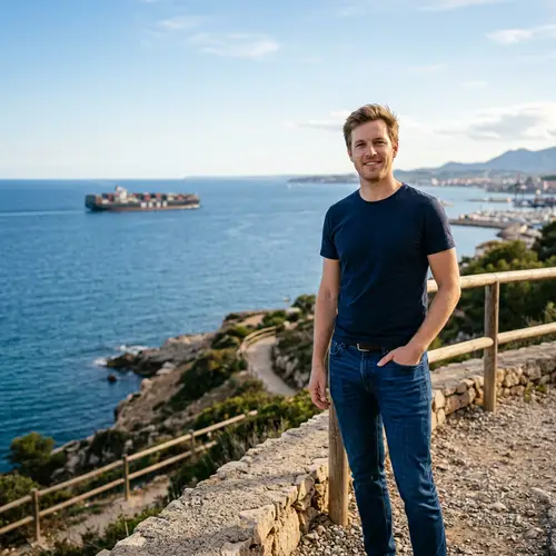 Professional Photo of a Man by the Sea