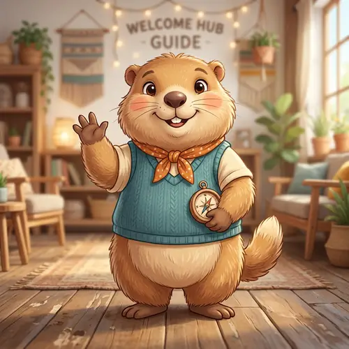 Cheerful Marmot Mascot - Your Friendly Workplace Guide