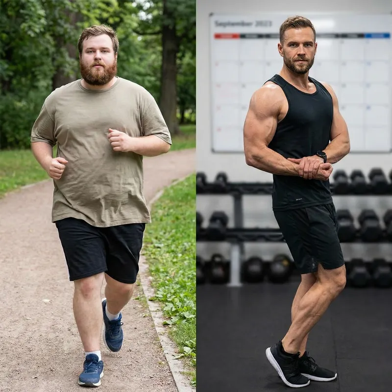 Transforming from Fat to Buff: A Fitness Journey