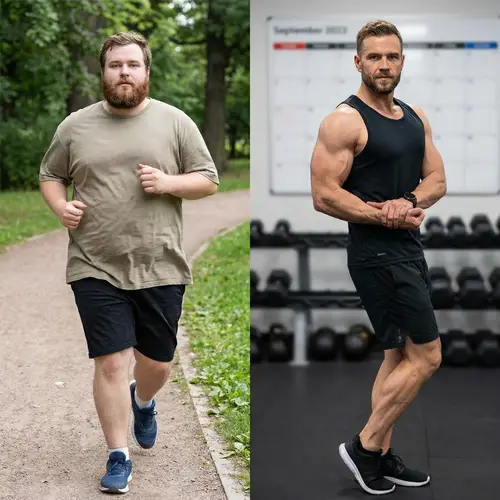 Transforming from Fat to Buff: A Fitness Journey